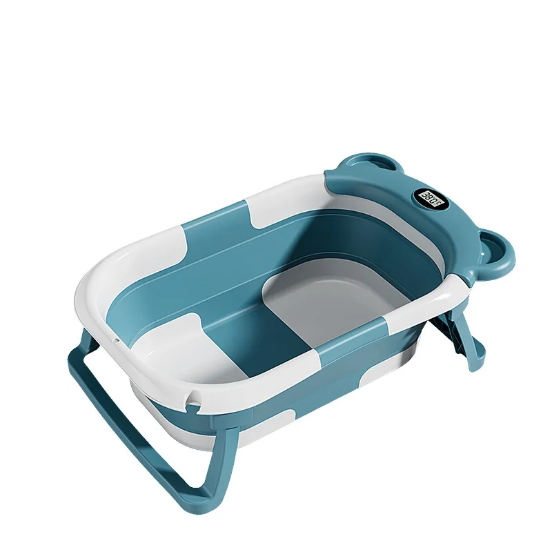 Home Newborn Baby Bath Basin Baby Can Sit and Lie Warm Bath Baby Folding Basin