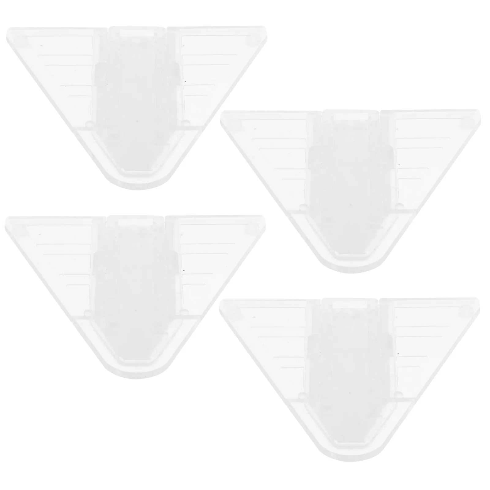 

4Pcs Sliding Window Locks Easy Install No Screws Required Child Proof Door Safety Transparent Cabinet Locks Sliding Door Lock