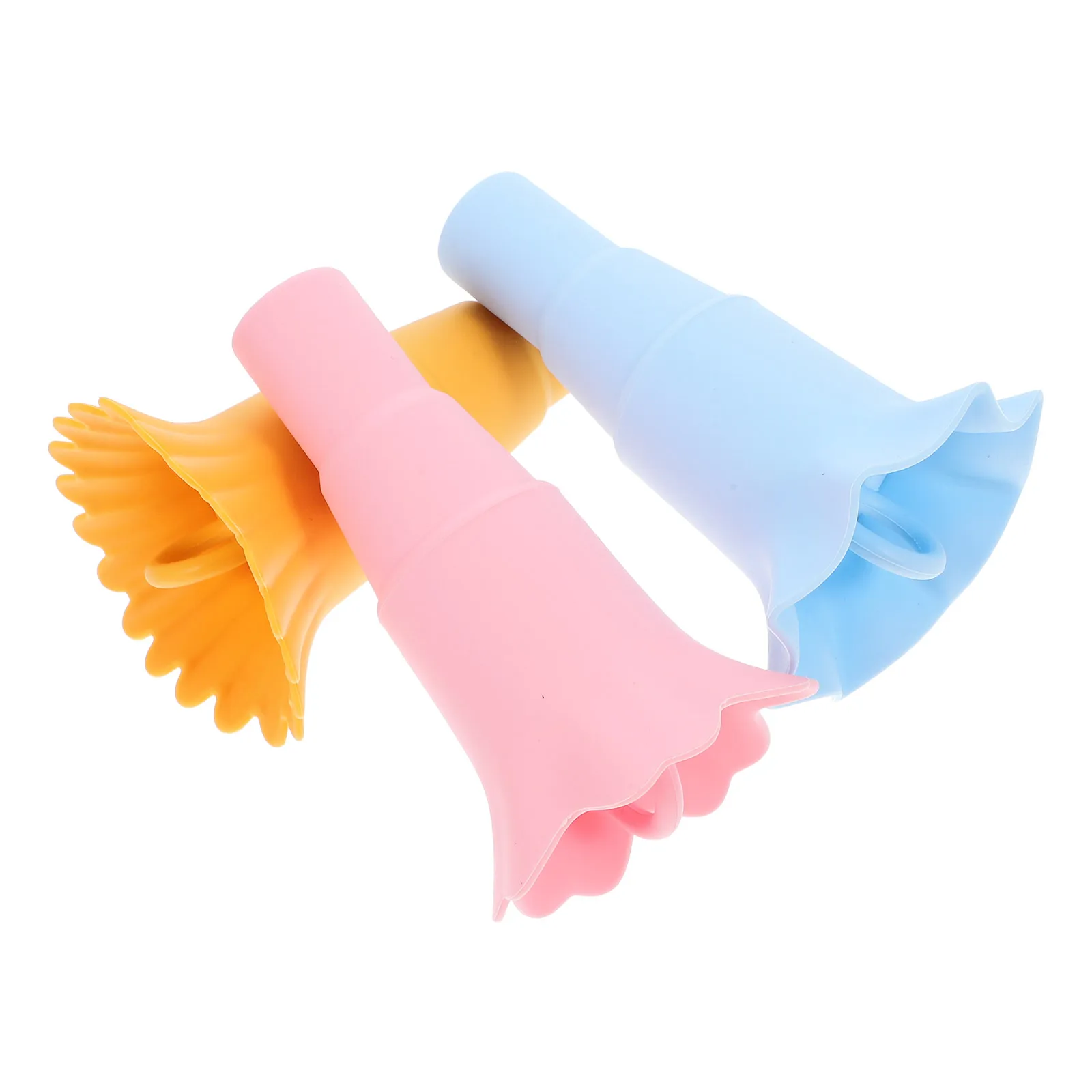 

3 Pcs Cream Stand Cone Holders Kids Popsicle Stands Popsicle Storage Holders Foldable Silicone Reusable Various Food Items