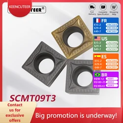 SCMT09T304-MT KT60 SCMT09T304-MT KT6020 Carbide Insert for Cermet SSBCR/L External Turning Tool Blade Lathe Parts CNC Cutter