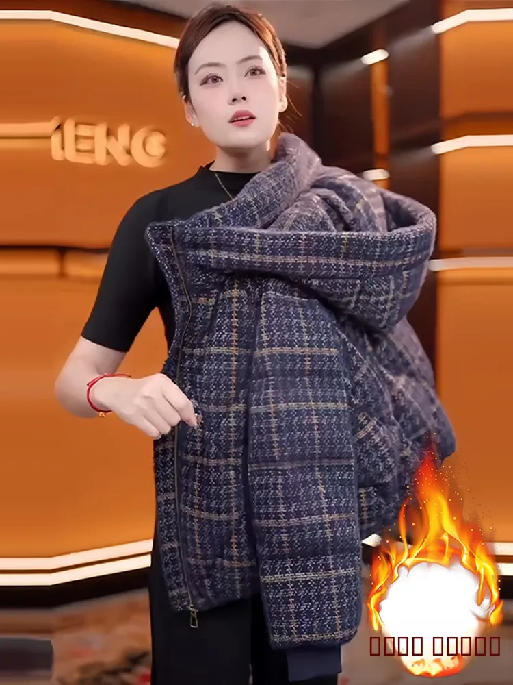 

Модная корейская женская куртка с прочной молнией, утепленная, теплая, на хлопковом пуху, с длинными рукавами, с капюшоном, прямого кроя, зимнее пальто