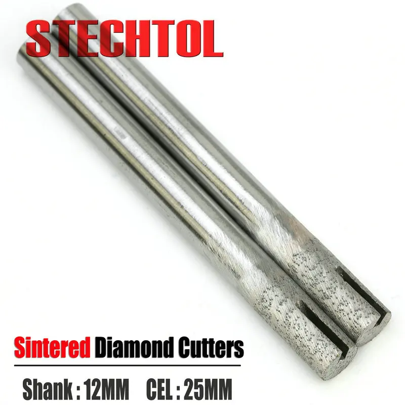 6–16 mm flaches Ende, gesinterte Steinwerkzeuge mit Nut, Diamant-CNC-Fräser, Gravurschneider, Schlitzen, Bodenfräsen, Schneiden von Granit – Detail 15