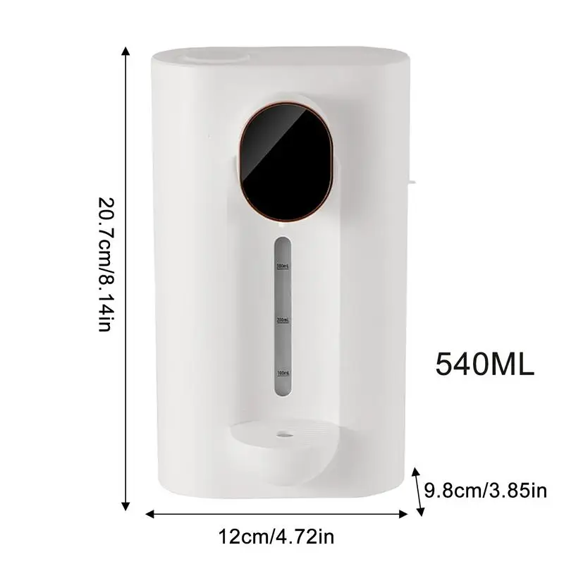 Wall Mounted Wine Dispenser Beverage Dispenser With 2 Magnetic Cups 3-Mode Dispenser 540ml Small Drinks Dispenser For Home Bar