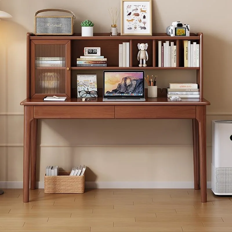 Room desk bookshelf integrated writing desk bedroom office computer desk