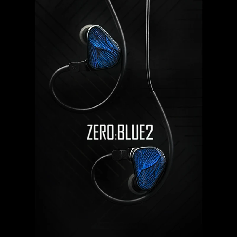 TRUTHEAR x Crinacle Zero:BLUE2 イヤホン 有線インイヤー HIFI 音楽ゲーミングヘッドフォン 3.5mm プラグ