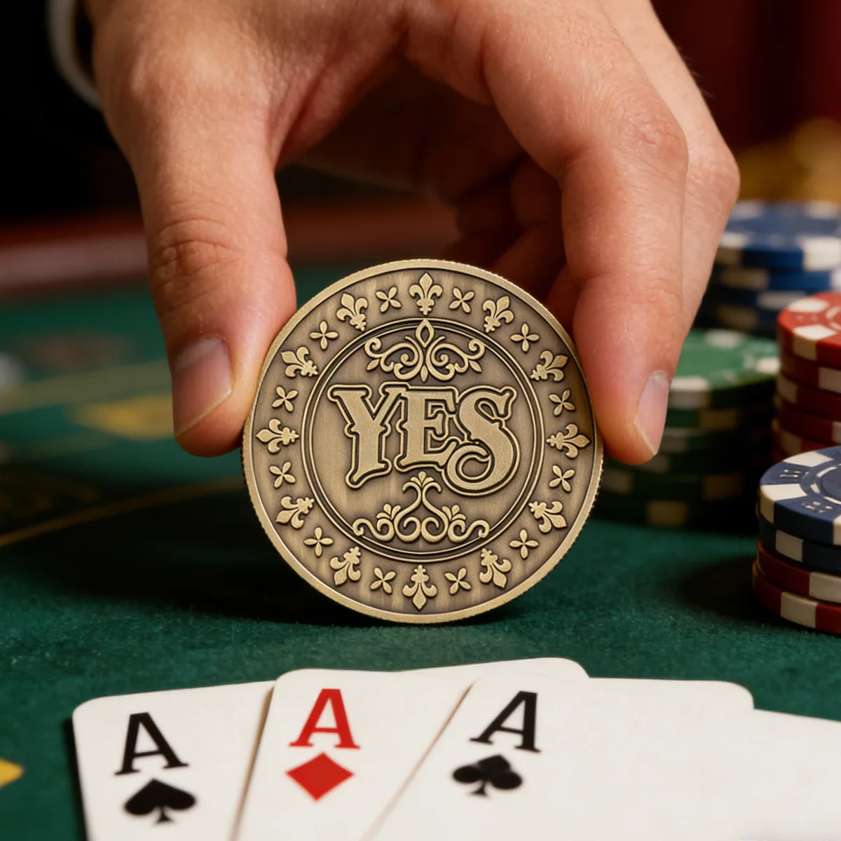Lucky Coin Decision Coin Souvenir Magic Yes No Coin Metal Crafts Commemorative Coin Collection Gift