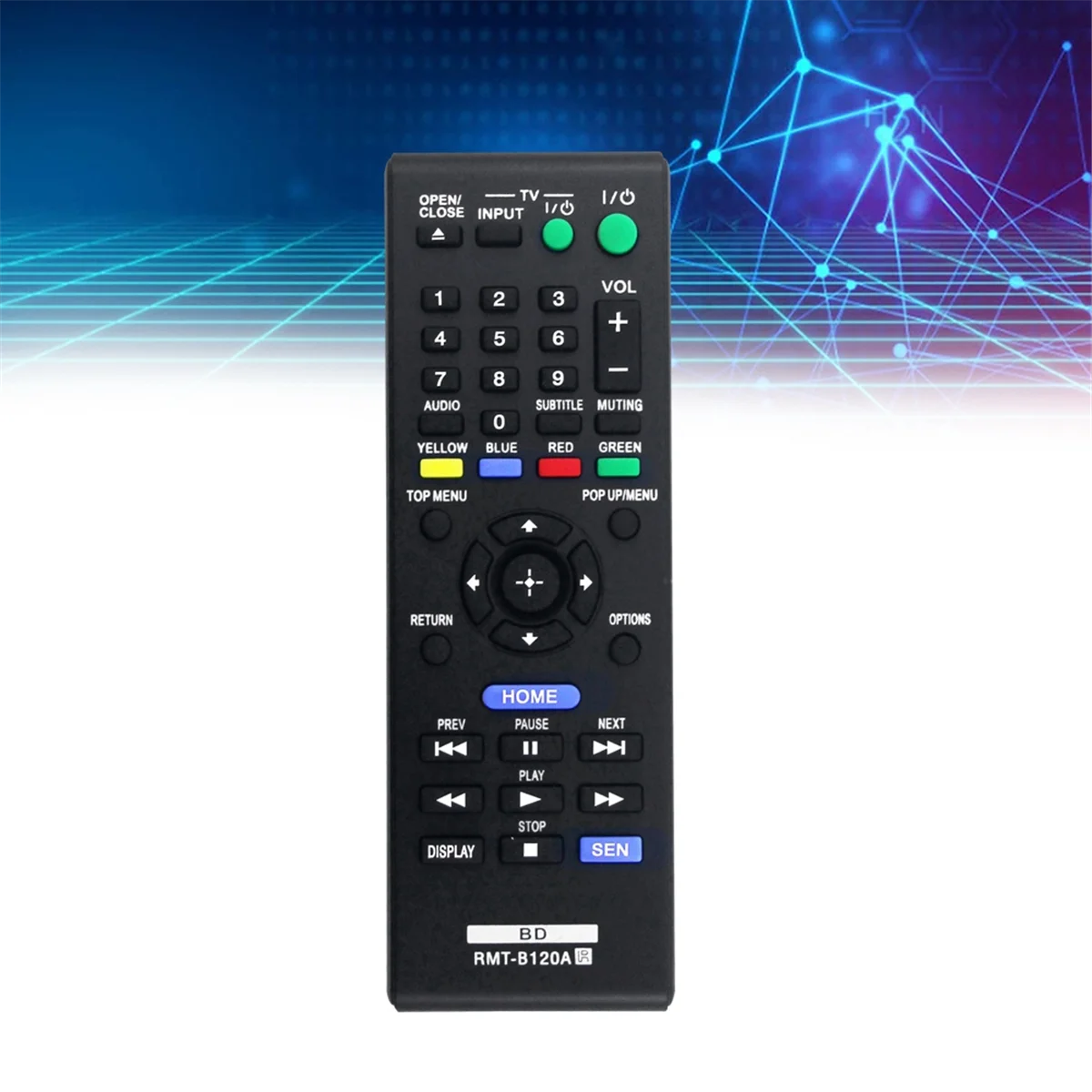 RMT-B120A เปลี่ยนรีโมทคอนโทรลสําหรับ Sony 3D Blu-Ray Disc DVD Player BDP-S5100 BDP-S1100 BDP-S3100 BDP-S190 BDP-S590