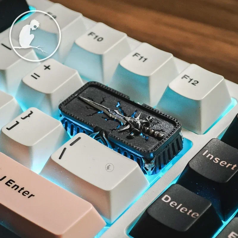 Warcraft Theme Key Caps Frostmourne Keycaps Handmade Resin Backlit Key Cap MX Switch Customized Mechanical Keyboard Accessories