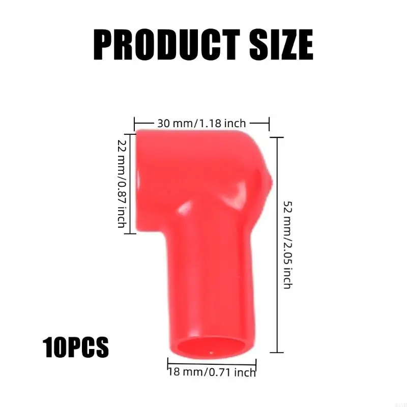 Universal PVC Insulation Protector For Battery Terminal Corrosion And Weather Resistance Battery Poles Cover M4YD