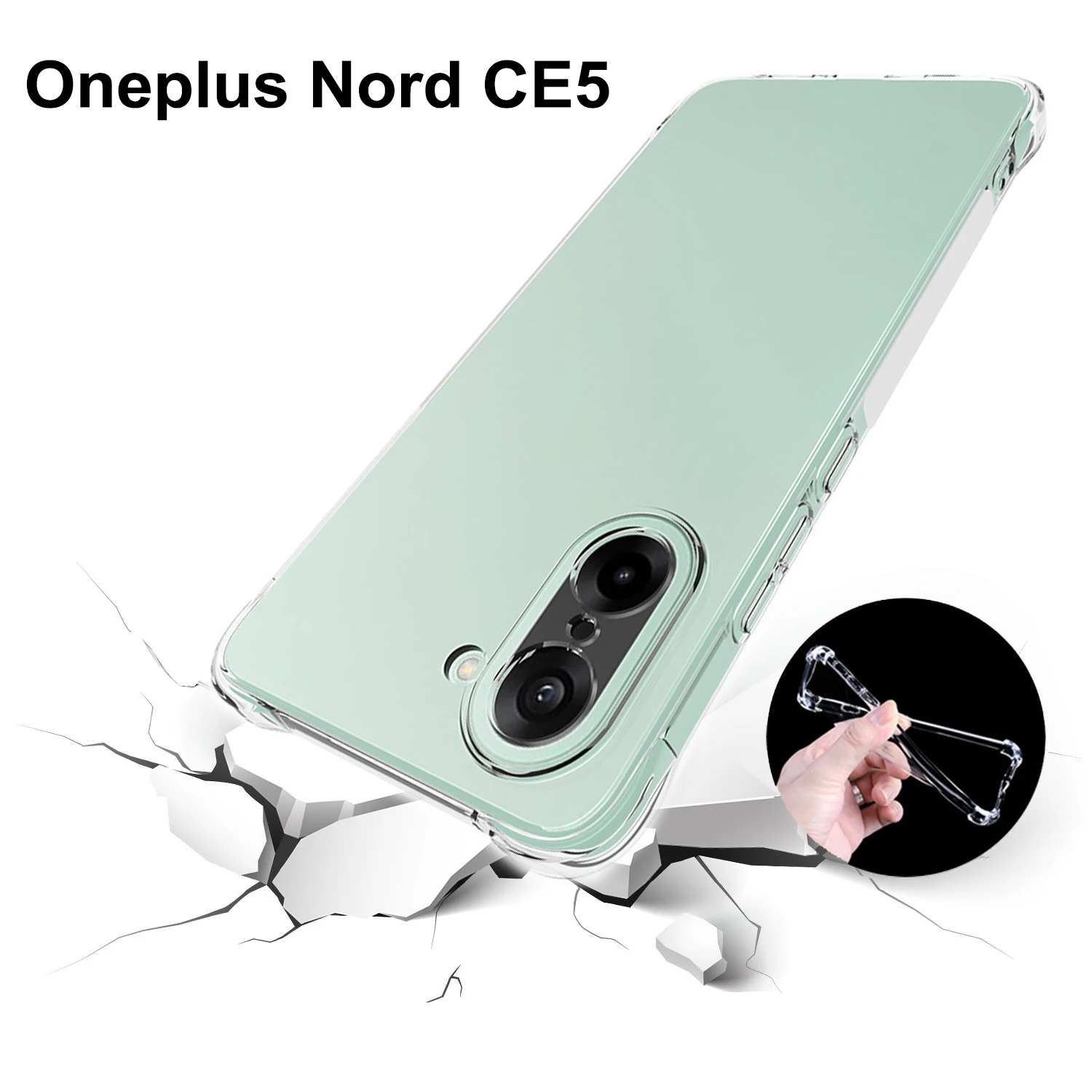 Oneplus Nord CE5 CPH2719 กรณี Air Cushion กันกระแทกถุงลมนิรภัยซิลิโคนปกหลังนุ่มสําหรับ OnePlus Nord CE 5 NordCE5 CPH2719