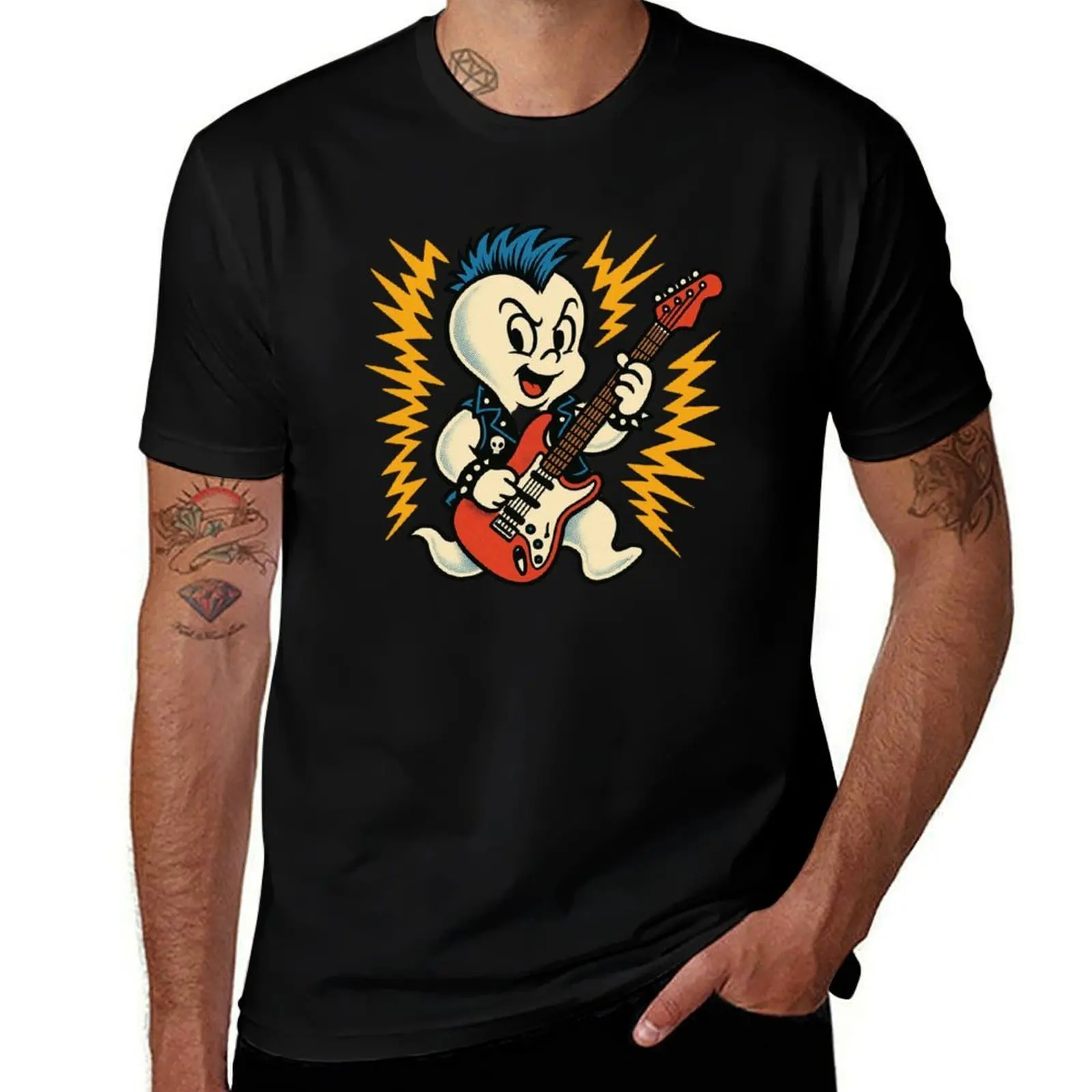 

Casper the Friendly Ghost: Punk Rock Edition T-Shirt baggy shirts korean fashion sweat mens clothes