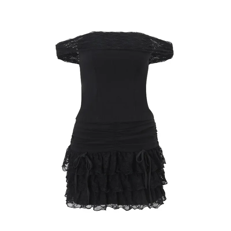 

Y2K Dress Frock Hip Hop Grunge Goth Streetwear High street Pleated skirt Kawaii Unique Summer Cool Chic Dark style Jersey dress