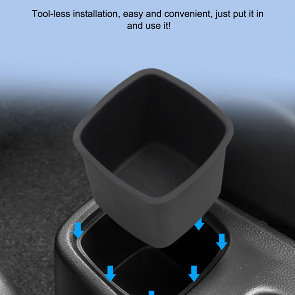 Car Center Console Storage Box for Suzuki Swift 2018-2024 Cup Holder Tray Organizer Accessories Silica gel Armrest Storage