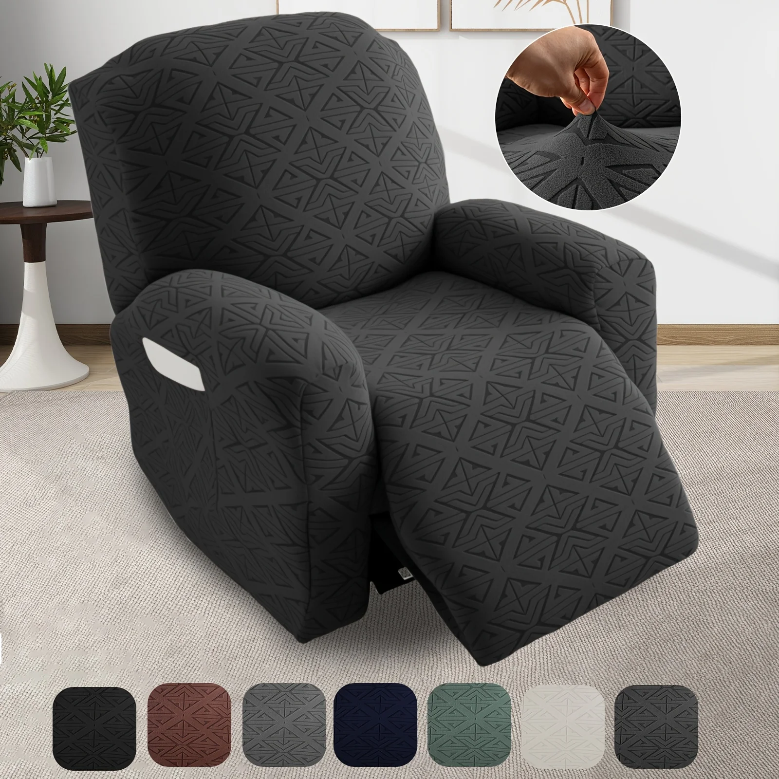 

Комплект из 4 эластичных чехлов для кресел-реклайнеров, чехлы для кресел Lazy Boy, нескользящие защитные чехлы для мебели, чехлы для диванов и кушеток