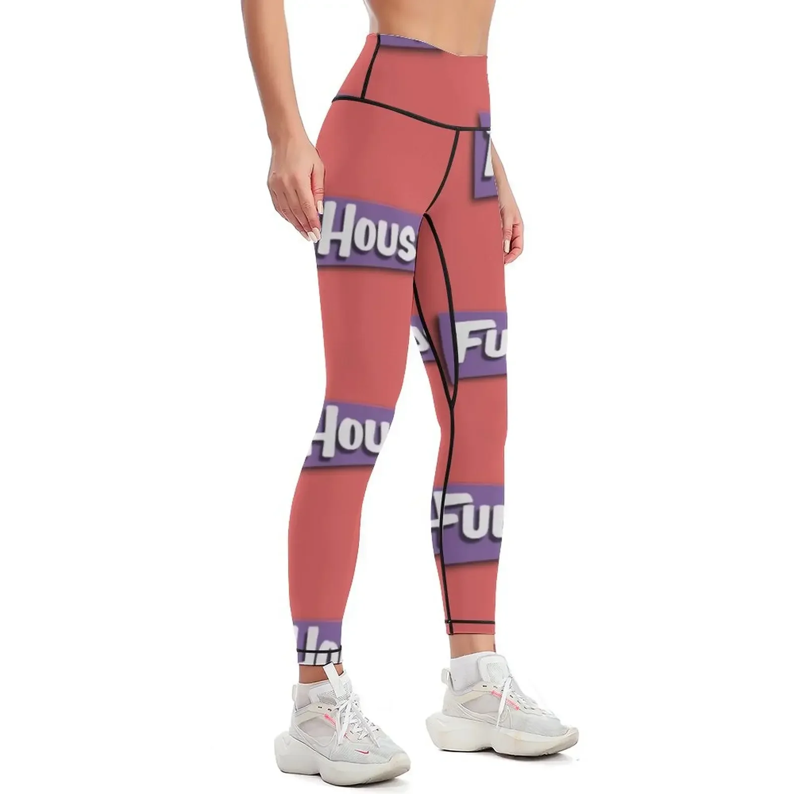 Full House Logo Leggings gym's sportswear for girls Women's fitness sport pants Womens Leggings