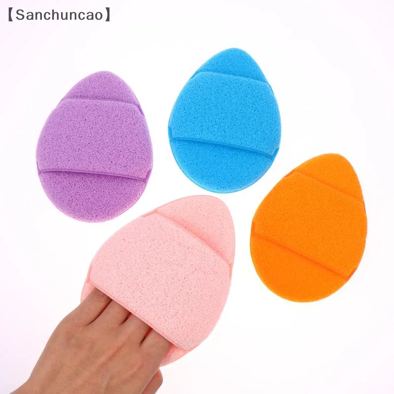 [San» 1 قطعة قابلة لإعادة الاستخدام لينة غسل الوجه نفث الوجه تنظيف الإسفنج وسادة تنظيف سبا تدليك ماكياج مزيل عميق إلى أداة الرؤوس السوداء
