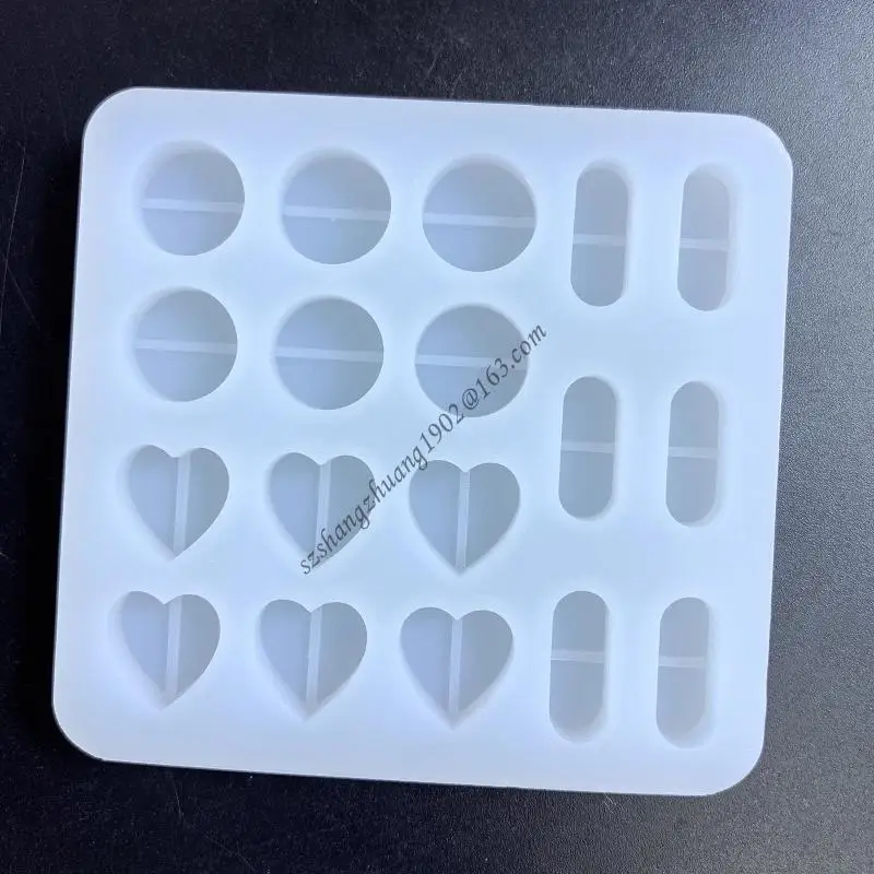

Q6RB смола Shaker Fillings Плесень, силиконовые таблетки плесени эпоксидные смолы наполнители для пипетки и наполнение для для