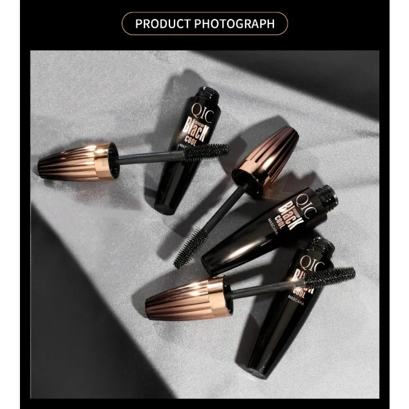 Máscara de pestañas 4d resistente al agua cifrada de larga duración, rizado grueso, a prueba de manchas, herramientas de maquillaje de ojos grandes, cosmético de belleza duradero, 1 Uds.