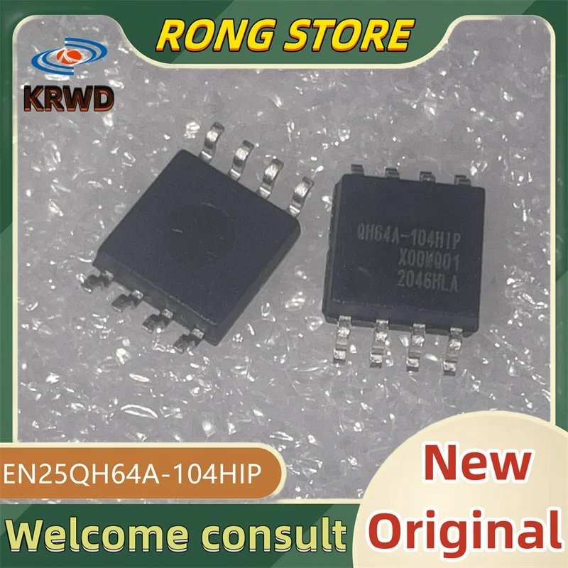 10PCS QH64A-104HIP New and original EN25QH64A-104HIP EN25QH64A-104H EN25QH64A SOP-8