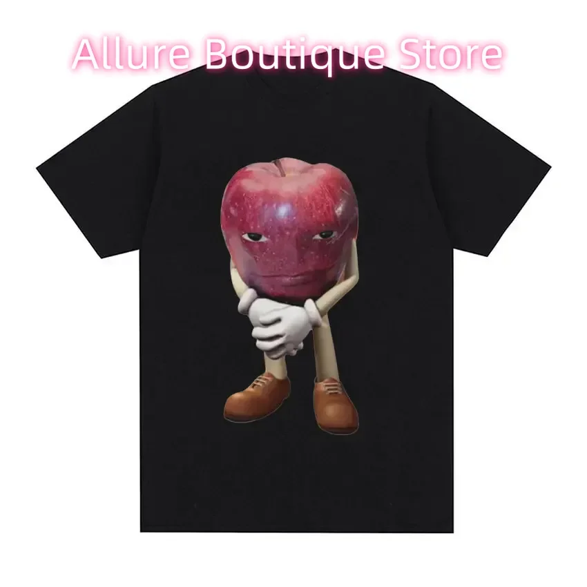 

Funny Me Asf Apple with Face Meme футболка унисекс модные футболки высокого качества мужские ретро повседневные футболки с коротким рукавом топы