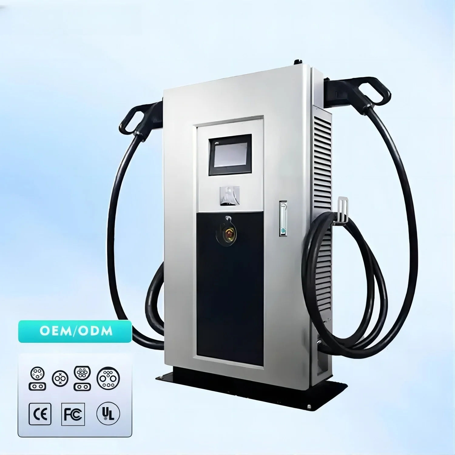 60KW-320KW Electric Vehicle Charging Station Type 2 CCS2 Fast Commercial Charging Pile Ocpp 1.6 4G Chademo for Ev Car Charger