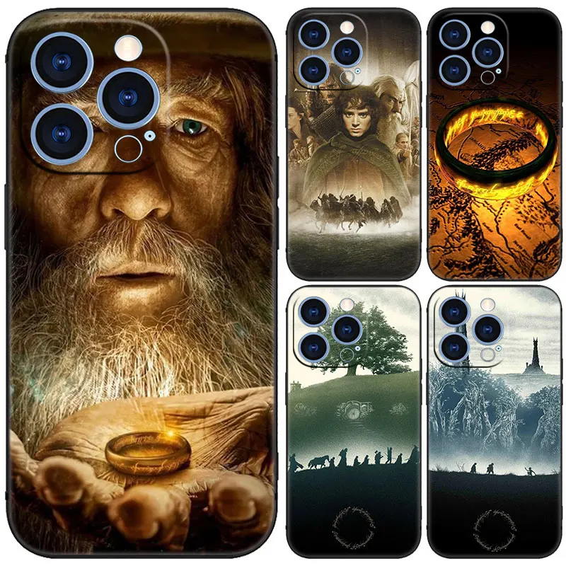 L-Lord of the R-Rings Black Phone Case For Xiaomi Mi POCO F6 X6 Pro NEO 5G X5 X4 F5 M6 Pro X3 NFC M3 M5 M4 Pro F4 F3 GT Cover