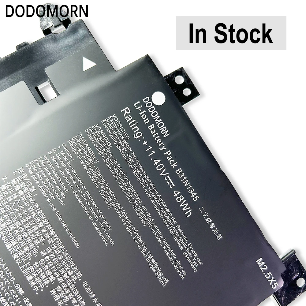 DODOMORN-Batería de ordenador portátil B31N1345 para ASUS, serie TP500, TP500L, TP500LA, TP500LB, TP500LN, 11,4 V, 48Wh, con número de seguimiento en Stock