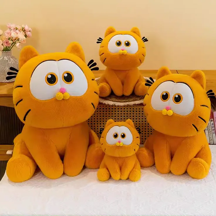 

Kawaii Anime Cartoon Garfield Cute Plush Pillow Toys Doll Creative Sofa Decoration Kids Children Girls Boys Gifts