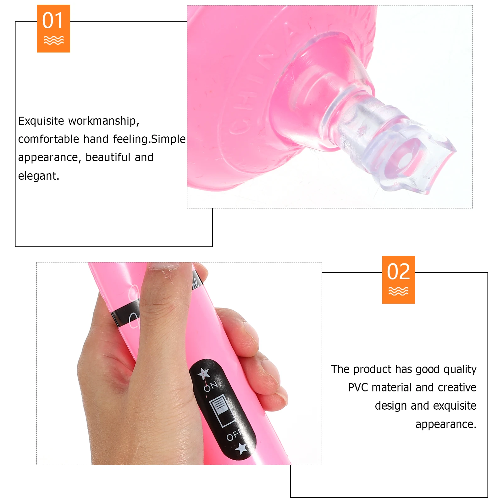 

5Pcs Microphone Prop Unique Inflatable Cosplay Microphone for Party Favors Birthday Pool Party Plastic Playthings