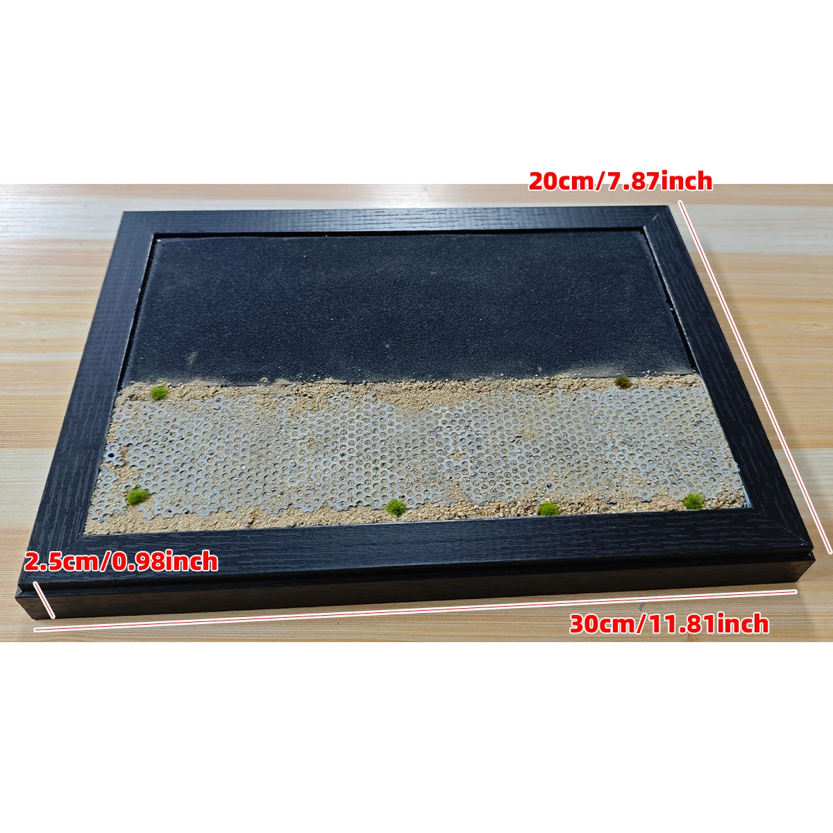 Assembled Display Stand Scale Model Diorama Miniature Brick Pavement Airport Runway Surface Highway Road Path 1/32/35/48/64/72
