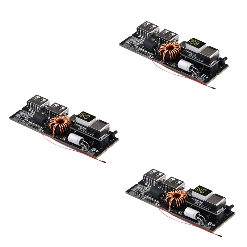 

PD Power Bank 6-Port 21700 Two-Way Fast Charging Mobile Power Module For High Capacity 18650 Battery Assemble