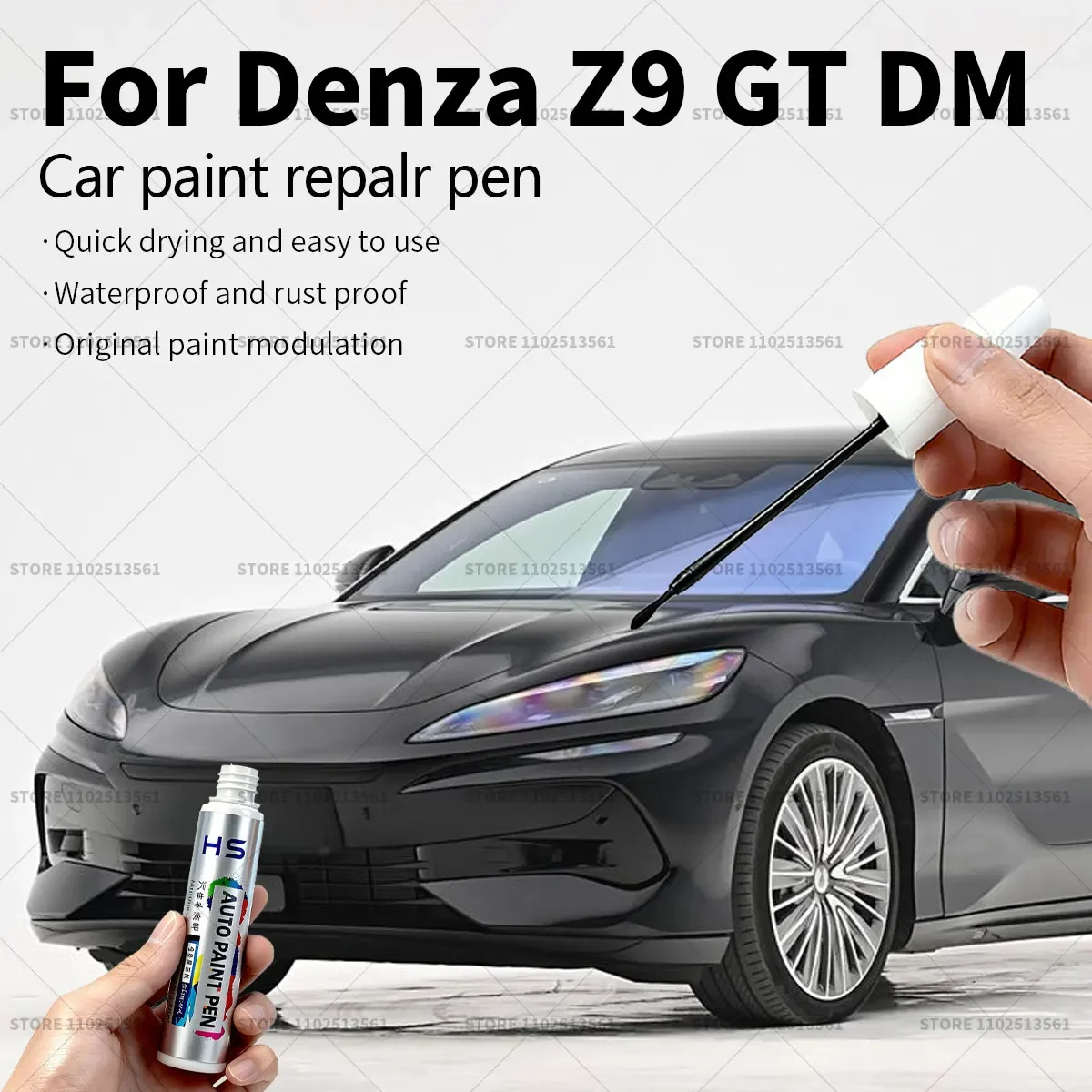 

Car Paint Repair Pen For Denza Z9 GT DM Touch Up Scratch Remover DIY Auto Accessories Grey 119 Beige 124 Black Silver 120