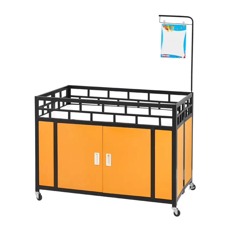 Float promotion platform dump truck promotion car supermarket stacking head shelf folding sales truck stall rack float