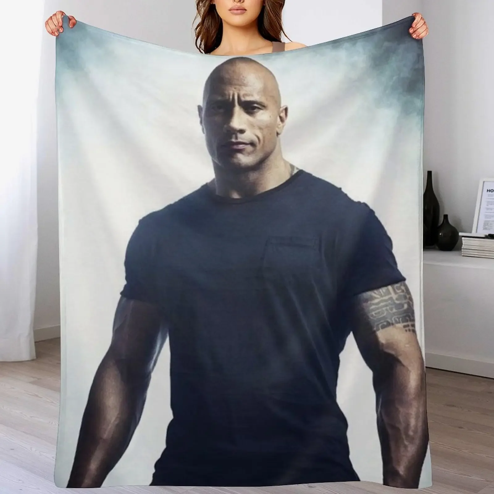 

dwayne johnson Throw Blanket Single Large Travel Thin Blankets