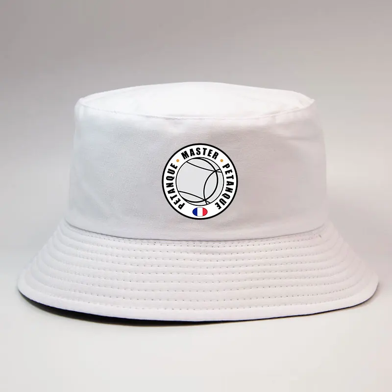 Fashion France Petanque Master Pattern Reversible Bucket Hat - Unisex Adult Sports Panama Hat