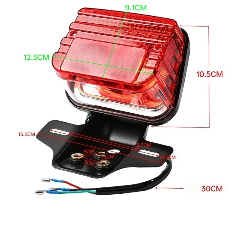 LED Tail Lights with Bracket Stop Brake Sensing Rear Light Assembly for Citycoco Electric Scooter for Smart Rear