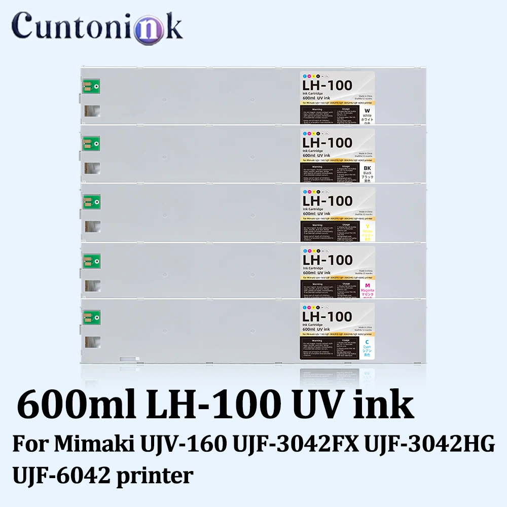 LH-100 600ml UV ink Cartridge With chip Wiht UV ink For Mimaki UJV-160 UJF-3042FX UJF-3042HG UJF-6042 printer