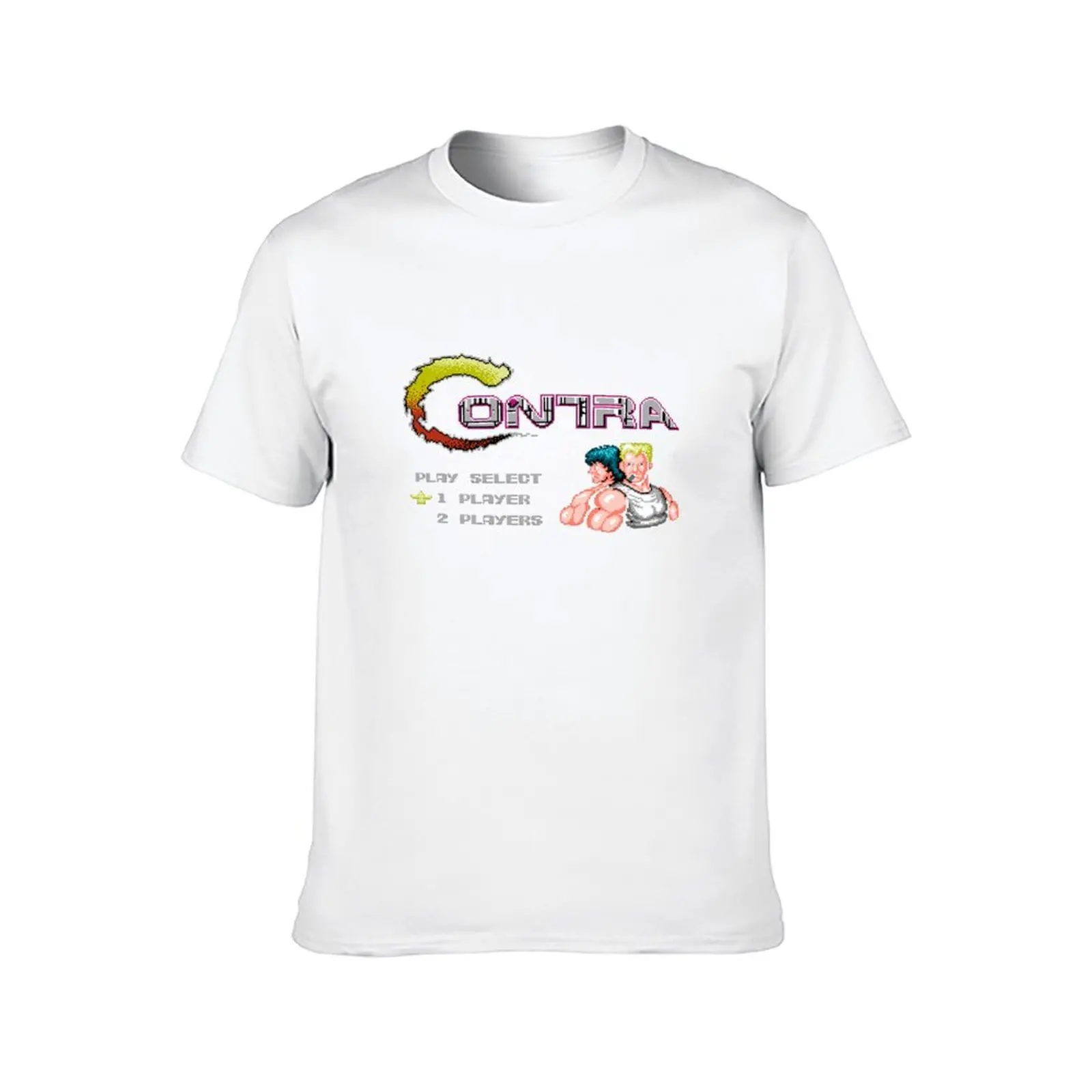 Contra Title T-Shirt man t shirt cotton funny t shirts man T-Shirt