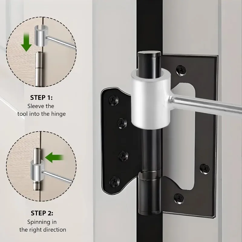 مزدوج رئيس الباب المفصلي إصلاح المفك ضبط الباب المفصلي الفجوة وجع مفصلات إصلاح الشدات أدوات يدوية المفكات ل الترباس المستديرة #3