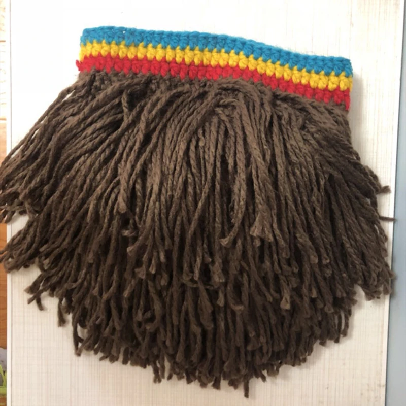 Hip Hop Reggae Dreadlocks Knitted Cap Male Jamaican Bob Marley Rasta Beanie Winter Gorra Hombre Dreadlocks Reggae Beanies Hat