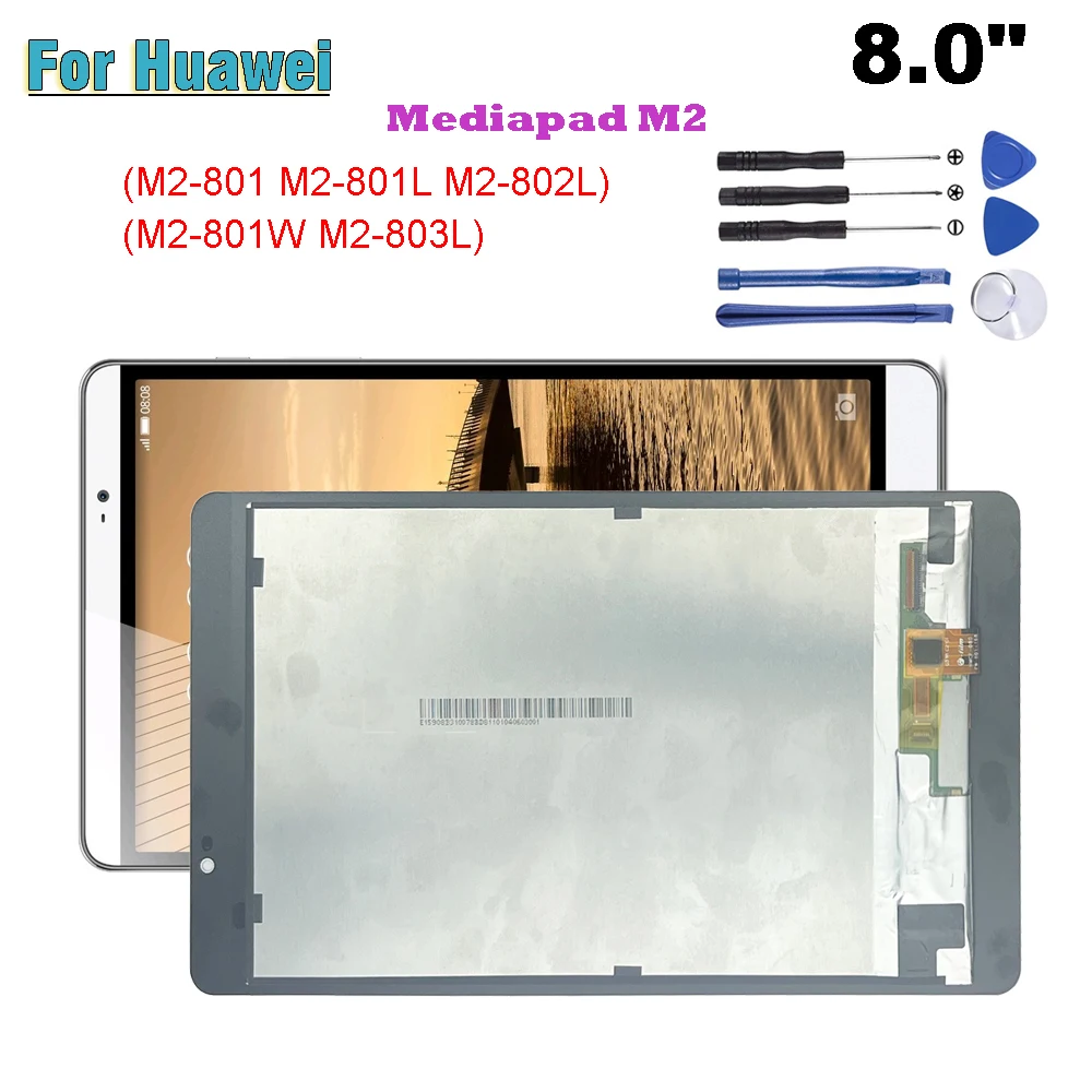 Orig For Huawei Mediapad M2 M2-801L M2-802L M2-801W M2-803L M2-801 LCD Display Touch Screen Digitizer Assembly Replacement Parts