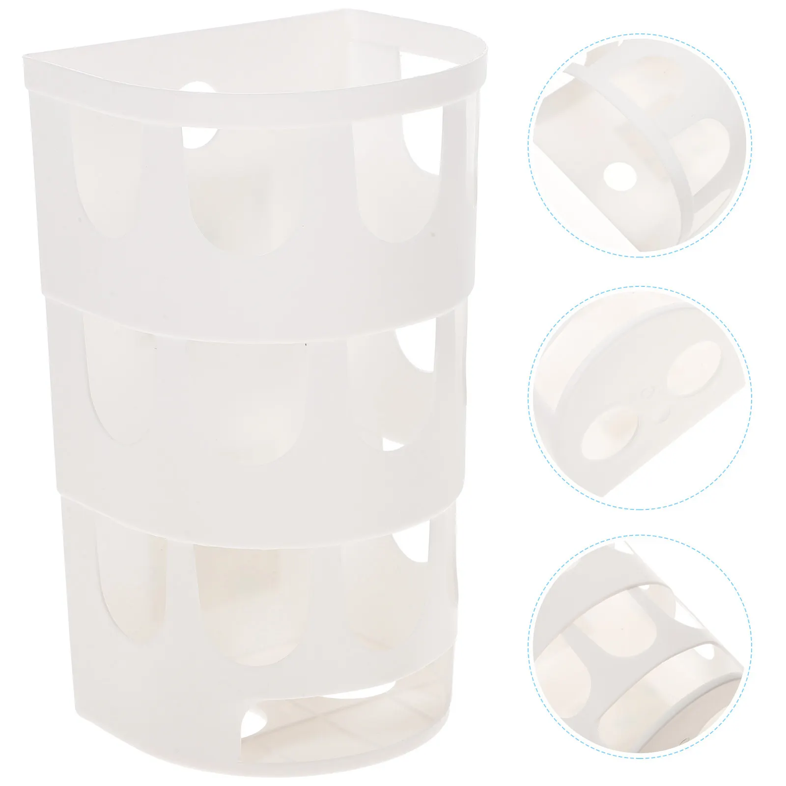 

1Pcs Trash Bag Holder Large Hole Storage Box Multi-Hole Plastic Bag Dispenser Sturdy Organizer Convenient for Home Use