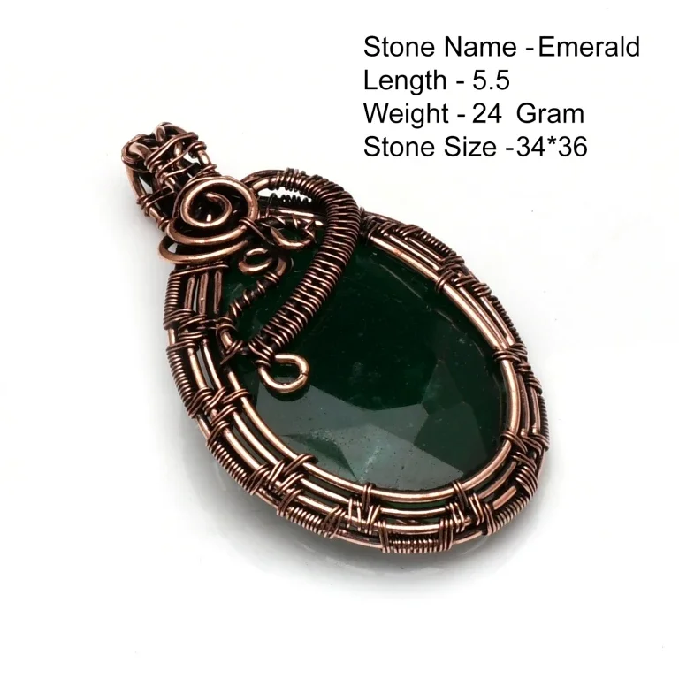 Genuine Jasper Emerald Amethyst Turquoise  Pendant