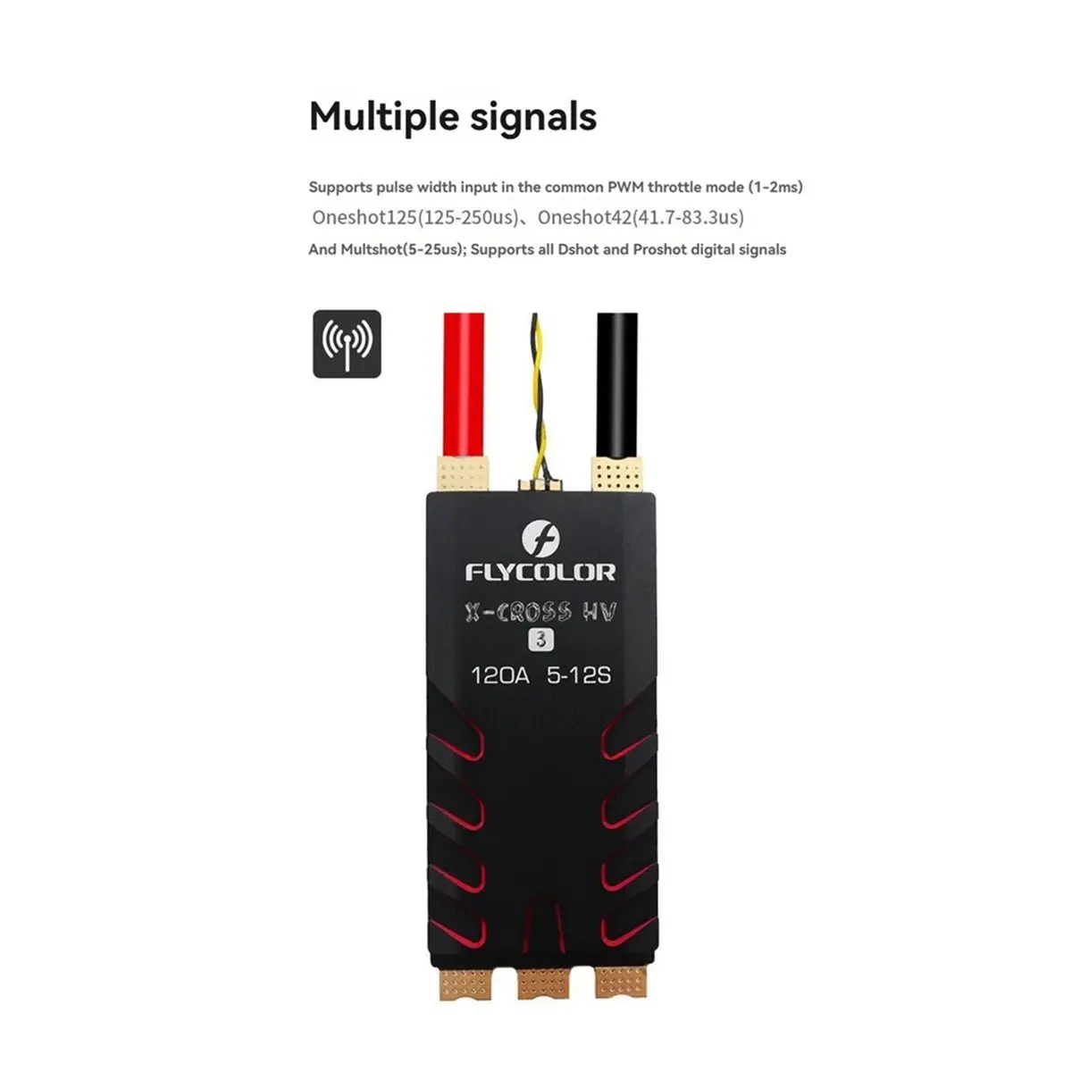 X- HV3 120A Brushless ESC BLHeli-32 5-12S Lipo Speed Governor Support Dshot Proshot for RC FPV Racing Drone