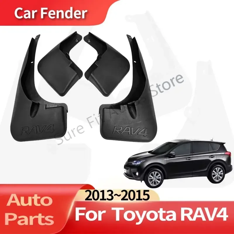 

Auto Accessories For Toyota RAV4 2013~2015 SUV Sports Car Fender Anti-sand Splash Mud Guard Skin Punch-free Installation Tools