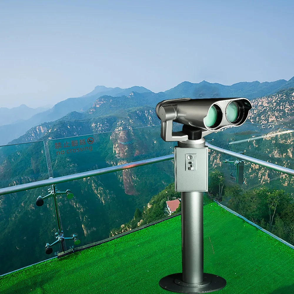 High Quality 25x 100 Coin-Operated Binoculars with Bak4 Prism Waterproof Observation Platform Good Optical System