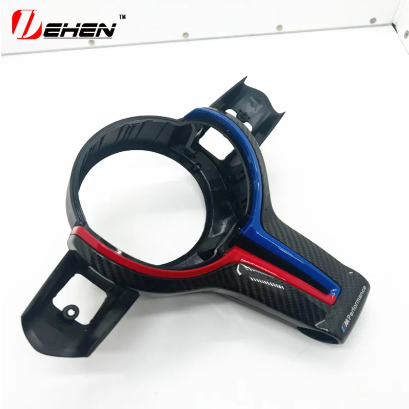 Applicable to BMW's old F series 1234567 series F20 F10F30 modified two-color carbon fiber steering wheel cover