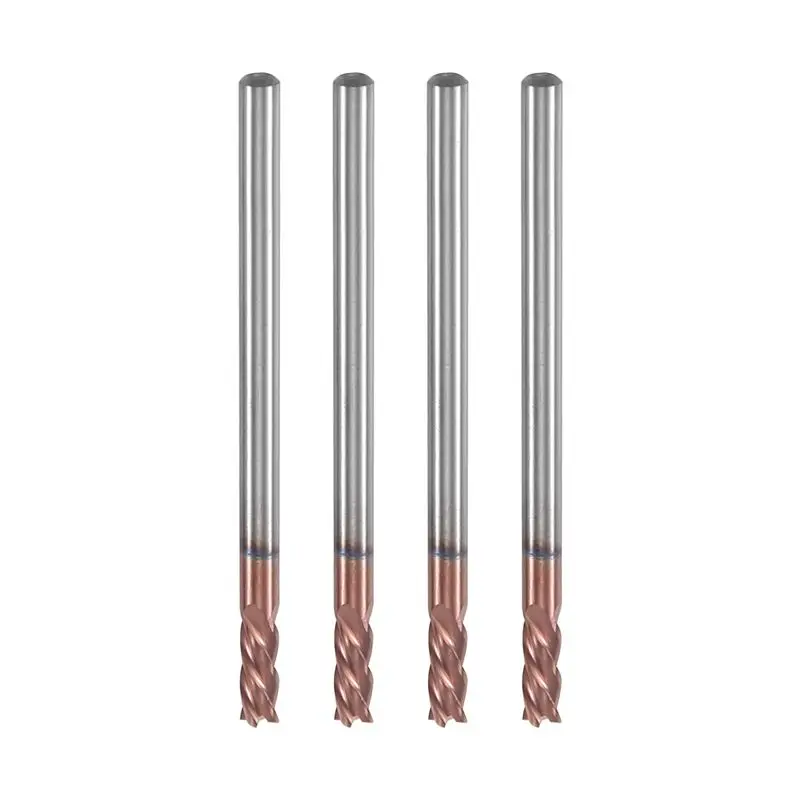 A44Z-5PCS 3Mm Solid Carbide Endmills Endmill D3X8XD4X50L 4Flute Side Milling Slotting Profiling Face Mill Standard Length