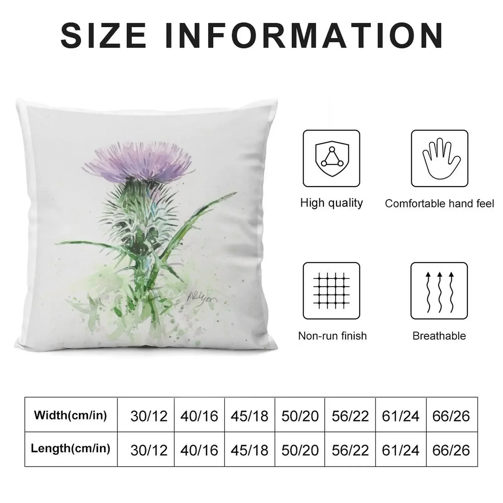 Scottish Thistle - version two Throw Pillow Sofa Cushion Cover Pillow Cover pillowcases for sofa cushions pillow