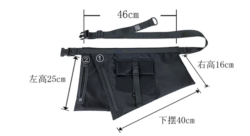 2023 versatile new design chest bag Apron bag Chest Rig tactical Functional package prechest japanese style kanye west